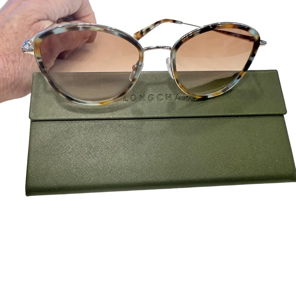 LONGCHAMP Sunglasses LO176S 717 GOLD/Tort GRADIENT BROWN 54/20/140 NEW